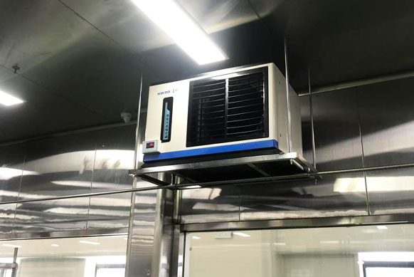 食品加工車間制冷降溫，應(yīng)用蒸發(fā)冷省電空調(diào)- 臥式軸流機(jī)型
